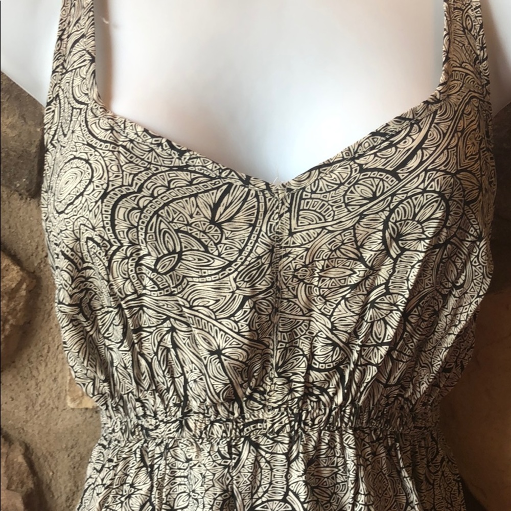 Urban Outfitters black and white v cut dress small - Picture 3 of 5